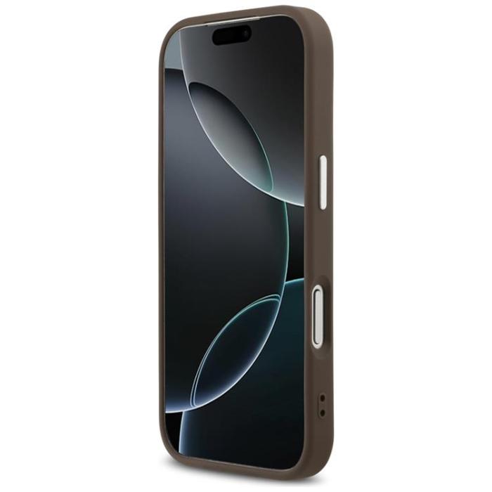 Guess - Guess iPhone 17 Pro Mobilskal MagSafe 4G Triangle Logo - Brun
