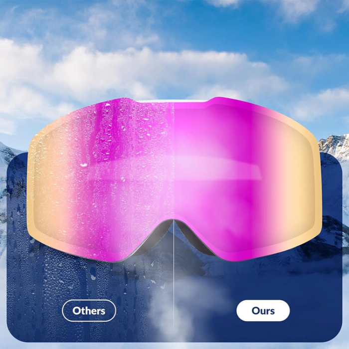 Qunature - Qunature Ramlösa Skidglasögon - Rosa