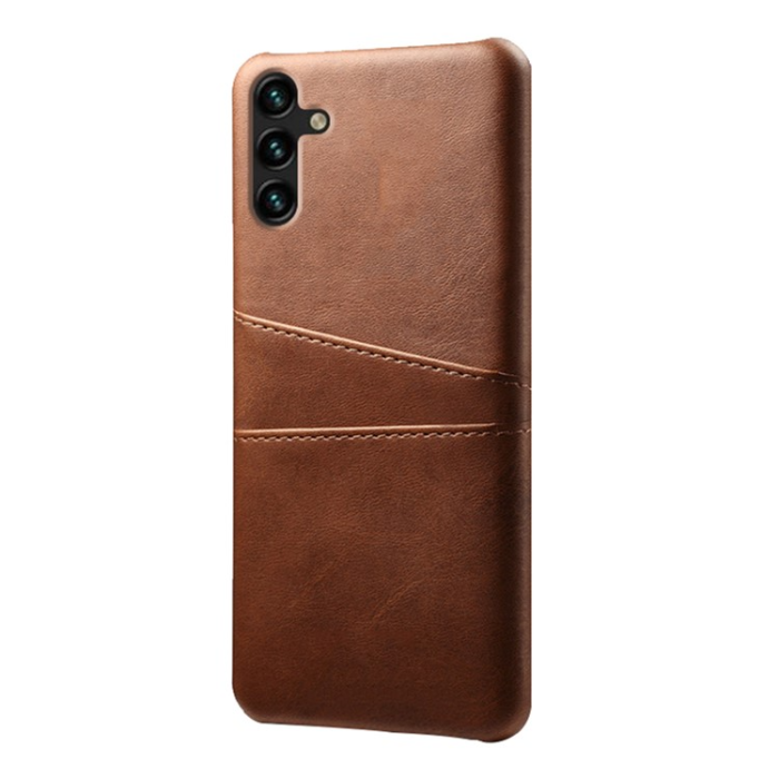 OEM - Galaxy A34 5G Mobilskal Korthållare Shockproof PU-Läder - Brun