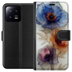 iSecrets - Pl&aring;nboksfodral till Xiaomi 13 med Silkesblommor