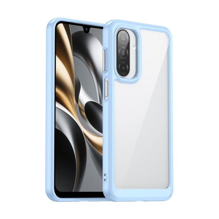 WANLONFENG - WANLONFENG Galaxy A17 5G Mobilskal Med Härdat glas - Blå