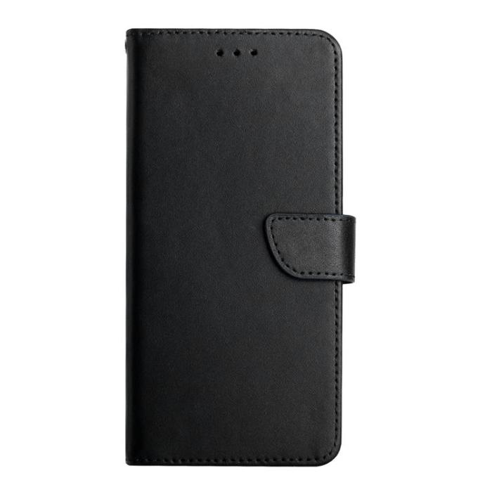 A-One Brand - Sony Xperia 10 VII Plånboksfodral Äkta läder - Svart