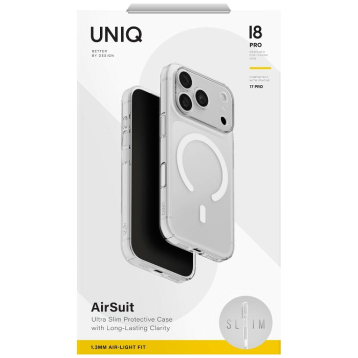 UNIQ - Uniq Mobilskal för iPhone 18 Pro/17 Pro MagSafe Airsuit - Transparent