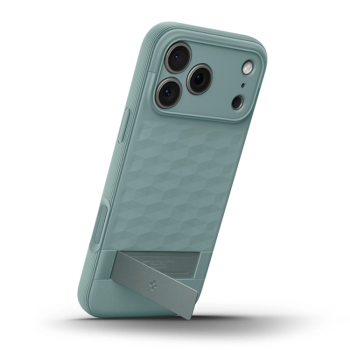 Spigen - Spigen iPhone 17 Pro Mobilskal Magsafe Kickstand Parallax - Saga Grön