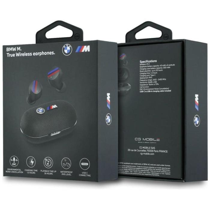 BMW - BMW TWS In-Ear Hörlurar Bluetooth ENC Metal Logo - Svart