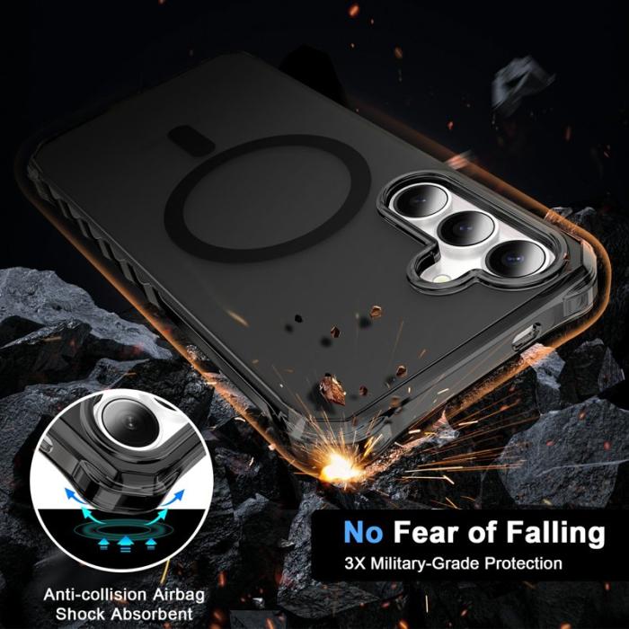 OEM - Mobilskal för Samsung Galaxy S26 Magnetiskt PC + TPU - Svart