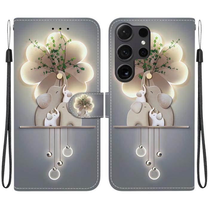 OEM - Plånboksfodral för Samsung Galaxy S26 Ultra Konstläder - Tre Elefanter