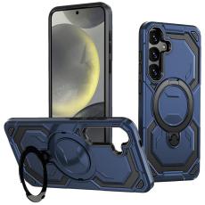 OEM - Mobilskal f&ouml;r Samsung Galaxy S26 Magnetiskt Ring Kickstand PC + TPU - Bl&aring;