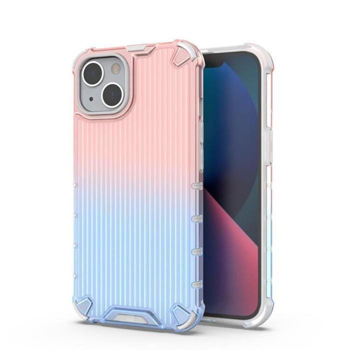 OEM - iPhone 14 Skal Ombre Protect - Rosa/Blå