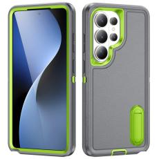 OEM - Mobilskal f&ouml;r Samsung Galaxy S26 Ultra PC + Silikon Anti-Drop Kickstand - Gr&aring;