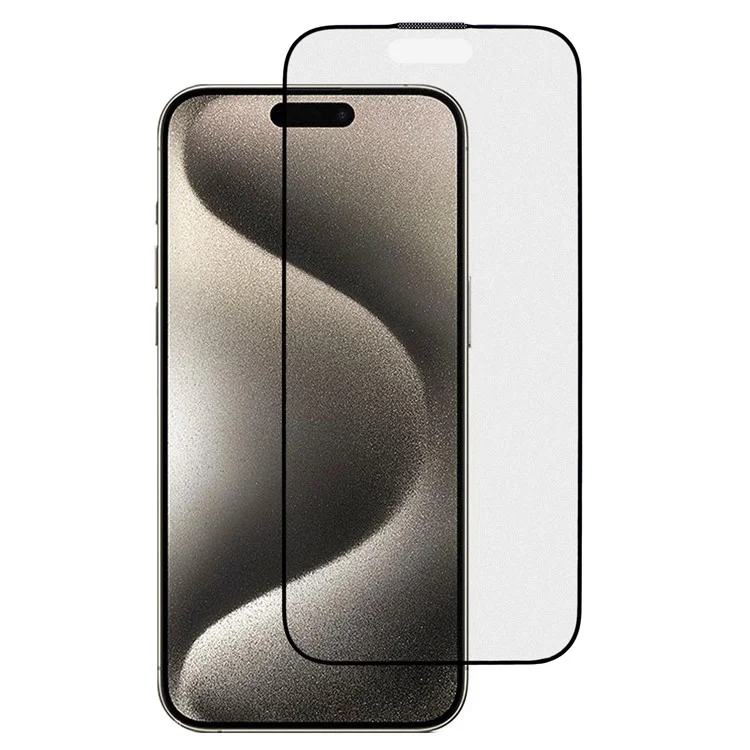 iPhone 16 Pro Härdat Glas Skärmskydd 10D - Svart | 5468 | AlltMobil