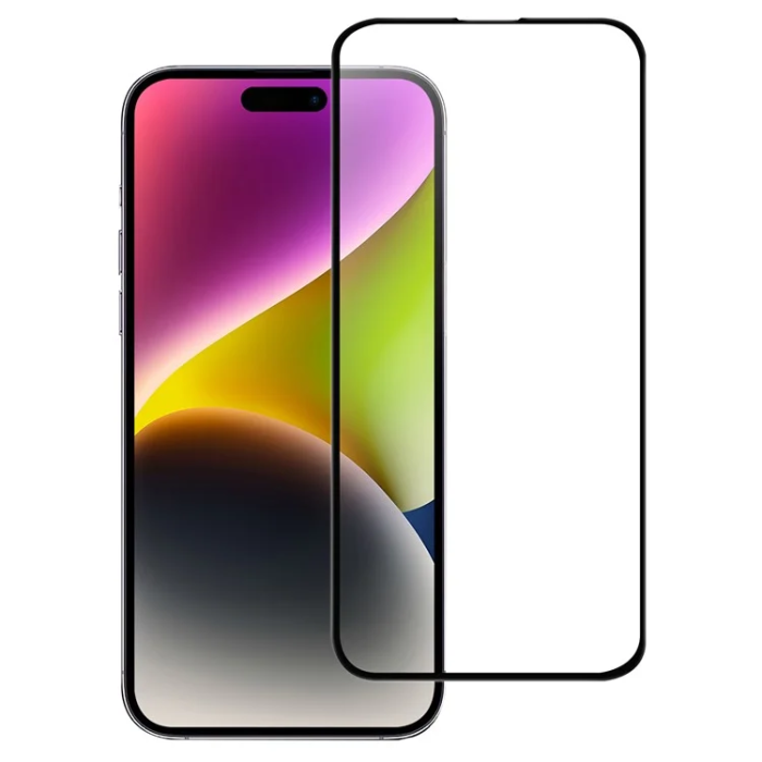 OEM - iPhone 16 Härdat Glas Skärmskydd OG Premium - Svart
