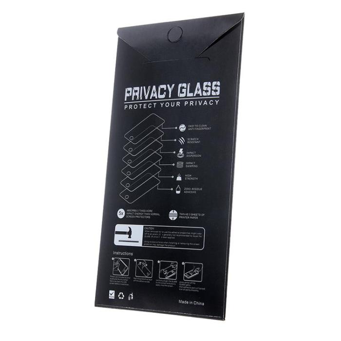 OEM - iPhone 16 Pro Max Härdat Glas Skärmskydd Privacy - Svart