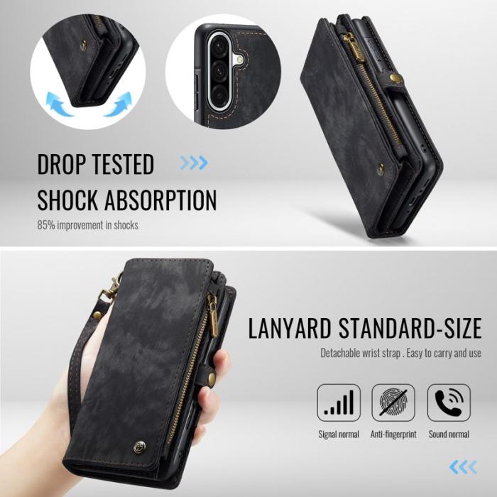 Caseme - CASEME 008 Mobilskal till Samsung Galaxy A56 5G Konstläder Svart