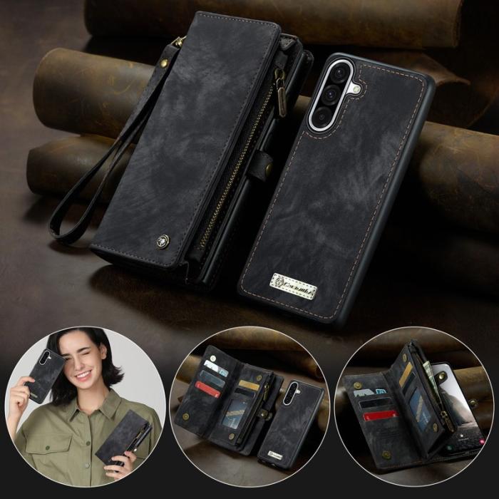 Caseme - CASEME 008 Mobilskal till Samsung Galaxy A56 5G Konstläder Svart