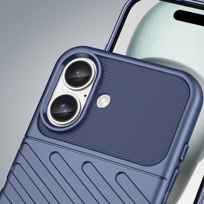 OEM - iPhone 16 Plus Mobilskal Silikon Thunder - Blå