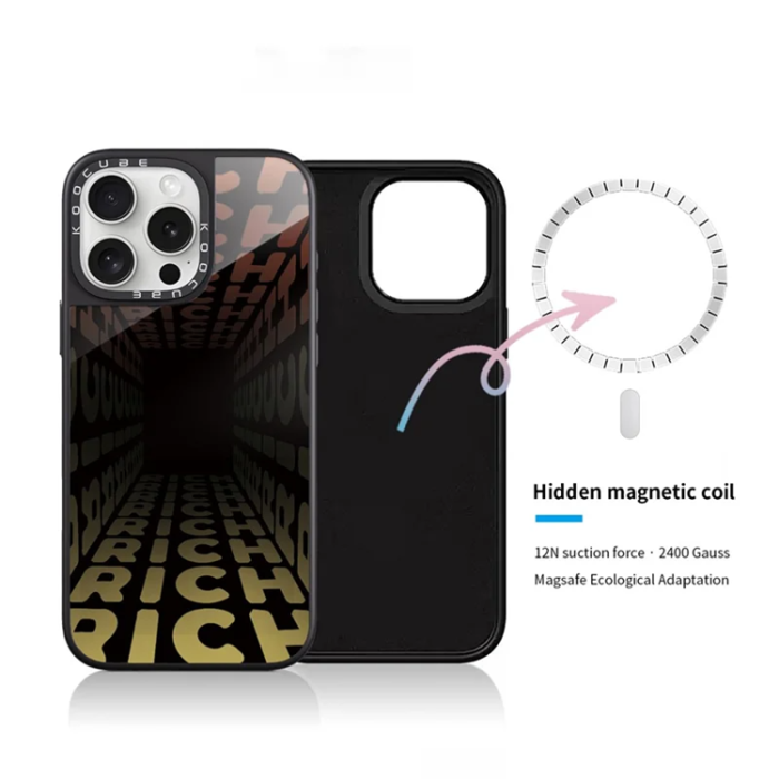 A-One Brand - iPhone 14 Pro Max Mobilskal MagSafe Aluminium Silikon