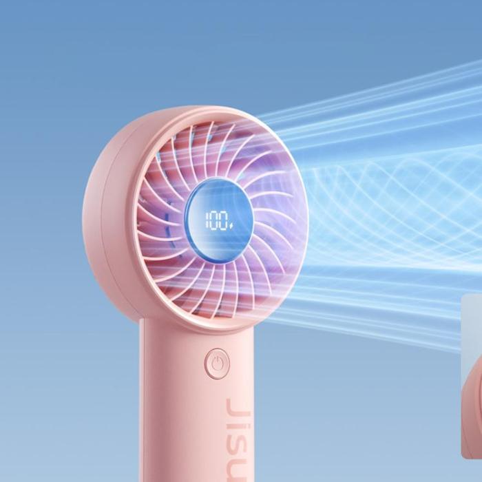Jisulife - Jisulife Bärbar USB Handfläkt 3600 mAh Fan Life4 - Rosa