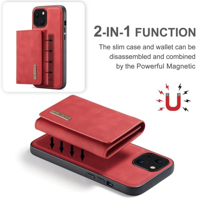 DG.MING - DG.MING M1 Series Mobilskal till iPhone 14 Plus 2-i-1 Röd