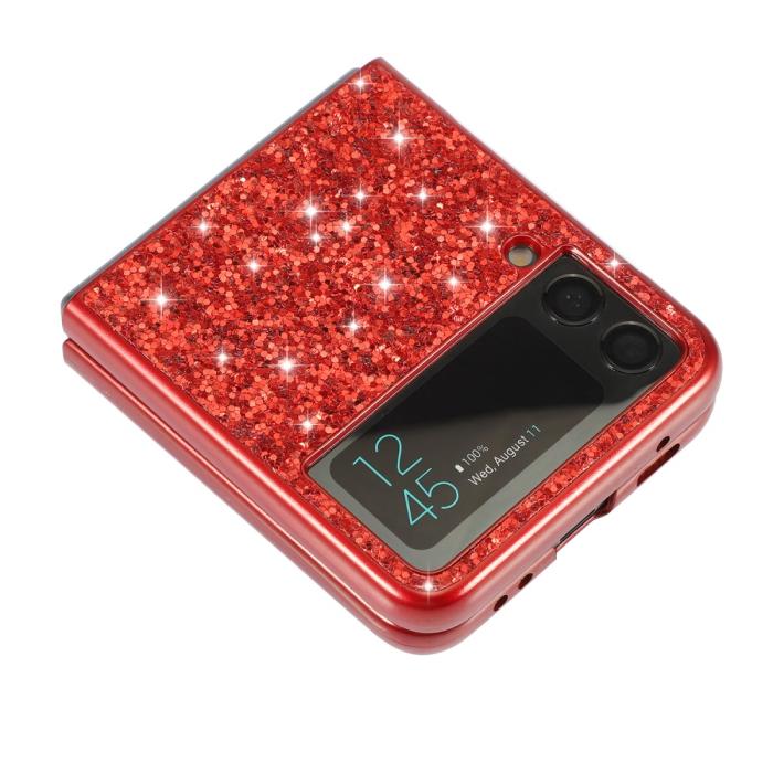 OEM - Glittery Electroplating Skal Samsung Galaxy Z Flip 3 - Blå