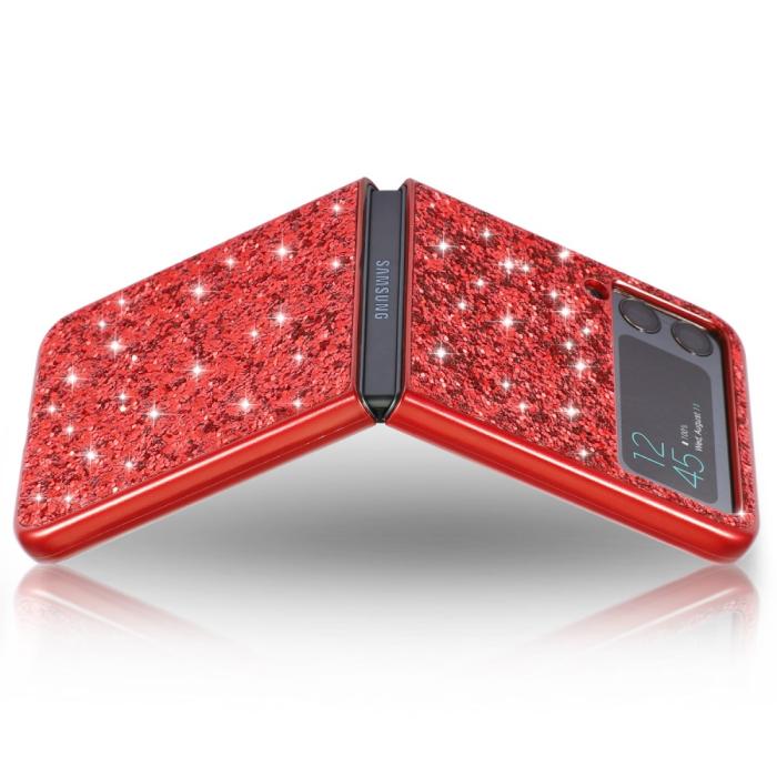 OEM - Glittery Electroplating Skal Samsung Galaxy Z Flip 3 - Blå