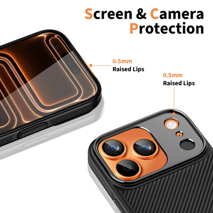 Tech-Protect - Tech-Protect iPhone 17 Pro Max Mobilskal Magsafe Kevlar Aramid - Svart