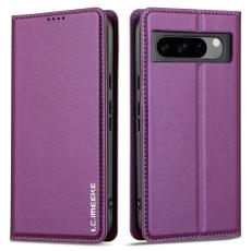 LC.imeeke - LC.IMEEKE L1 Series Google Pixel 8 Pro Pl&aring;nboksfodral Konstl&auml;der - Lila