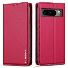 LC.imeeke - LC.IMEEKE L1 Series Google Pixel 8 Pro Pl&aring;nboksfodral Konstl&auml;der - R&ouml;d