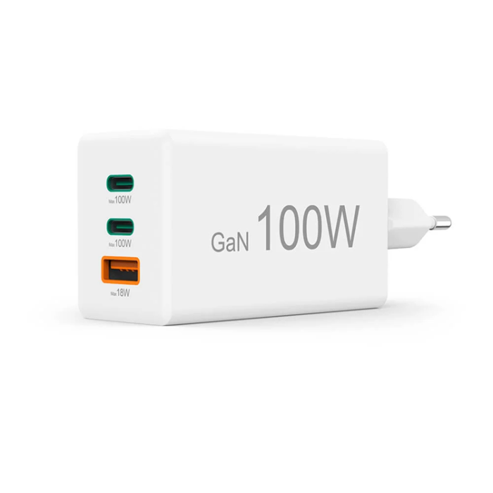 Hama - Hama Snabbladdare 100W 2xUSB-C 1xUSB-A GaN - Vit