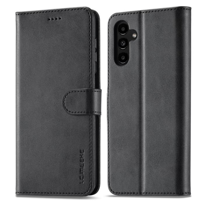 LC.imeeke - LC.IMEEKE Samsung Galaxy S23 FE Plånboksfodral Konstläder - Svart