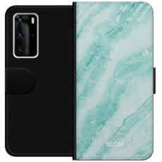 Gustaf - Pl&aring;nboksfodral till Huawei P40 Pro med Mint Marble