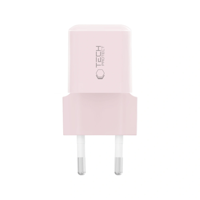 Tech-Protect - Tech-Protect Väggladdare USB-C 25W - Baby Rosa