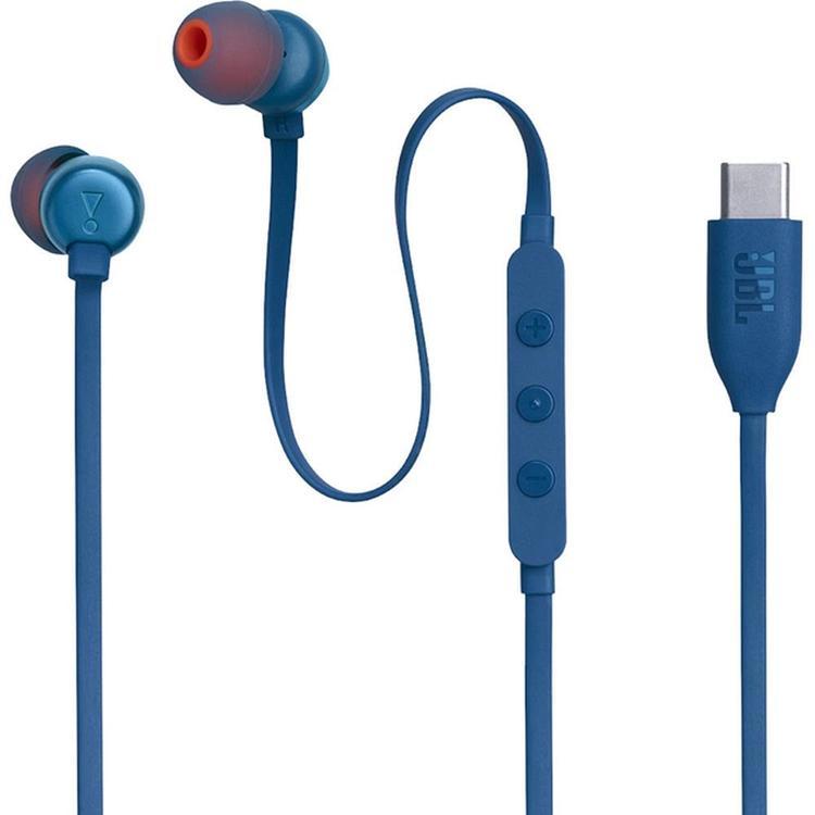 JBL In-Ear Hörlurar Trådbundna USB-C Tune 310C - Blå