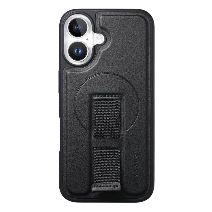 CASENEO - CASENEO iPhone 17 Fodral Magnetiskt KonstLäder - Svart