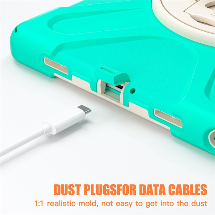 A-One Brand - Galaxy Tab A9 Plus Mobilskal Silikon Rotary Kickstand