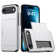 A-One Brand - iPhone 17 Air Mobilskal korthållare - Silver
