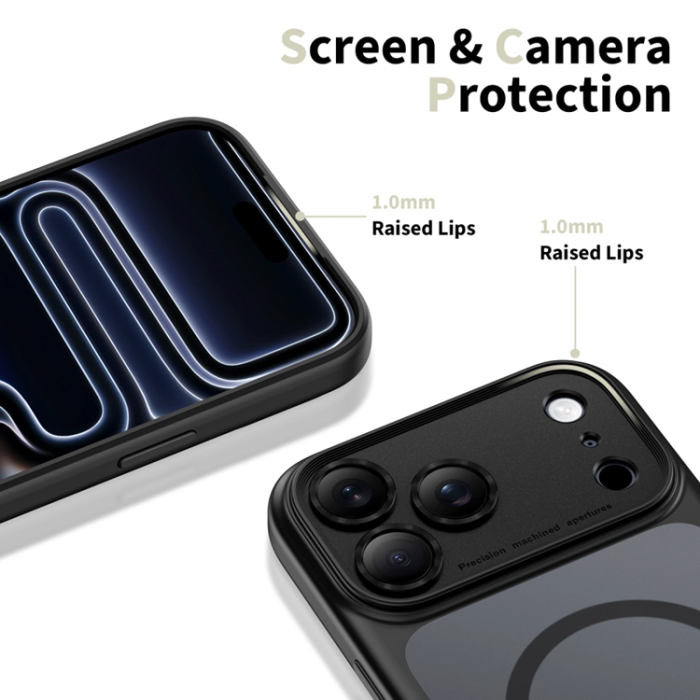 Tech-Protect - Tech-Protect iPhone 17 Pro Max Mobilskal Magsafe Peak - Matte Svart