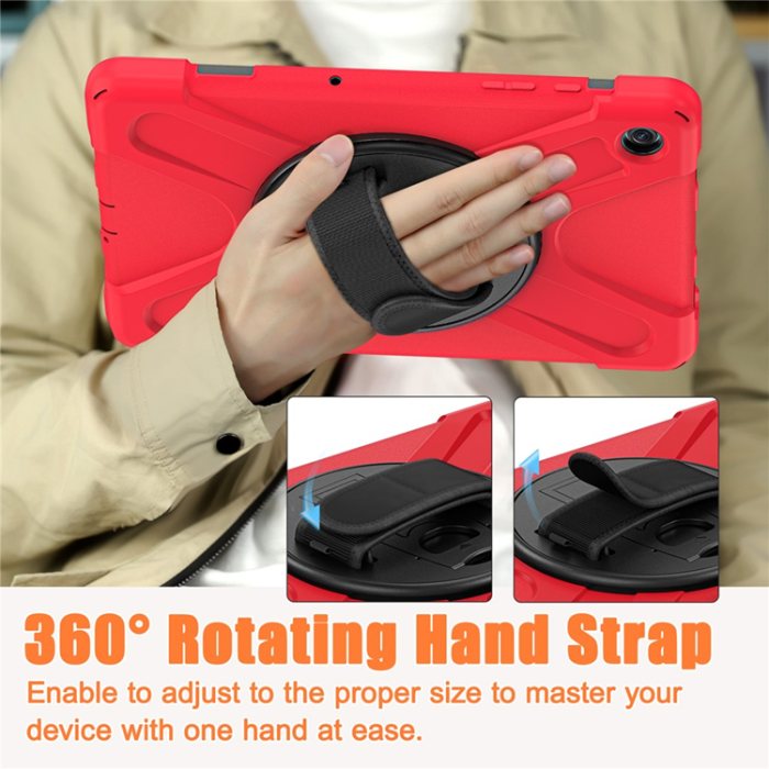 A-One Brand - Galaxy Tab A9 Plus Mobilskal Silikon Rotary Kickstand