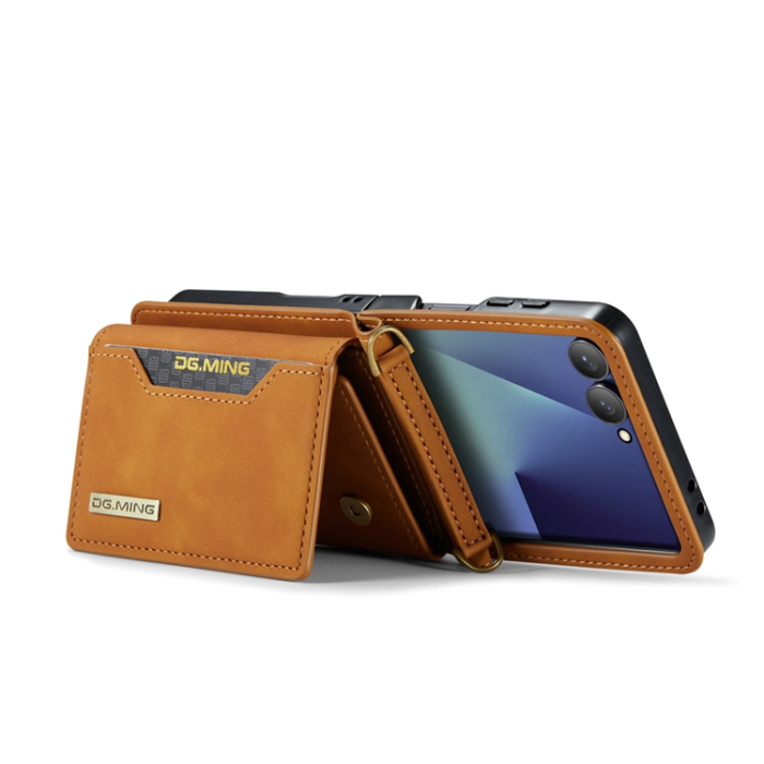 DG.MING - DG.MING Galaxy Z Flip 7 Mobilskal Detachable M2 - Brun