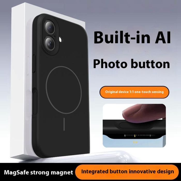 A-One Brand - iPhone 16 Mobilskal Magafe med Camera Touch Control - Svart