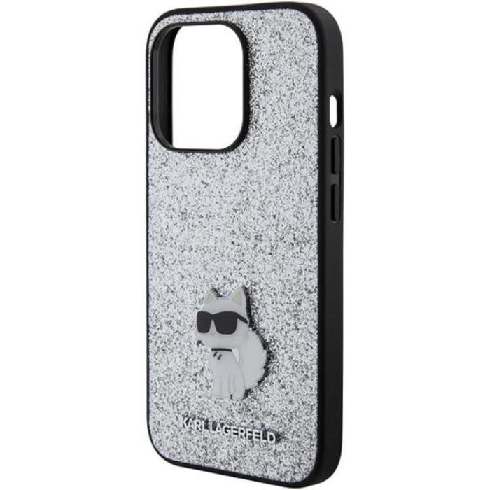KARL LAGERFELD - Karl Lagerfeld iPhone 15 Pro Max Mobilskal Fixed Glitter Metal Pin