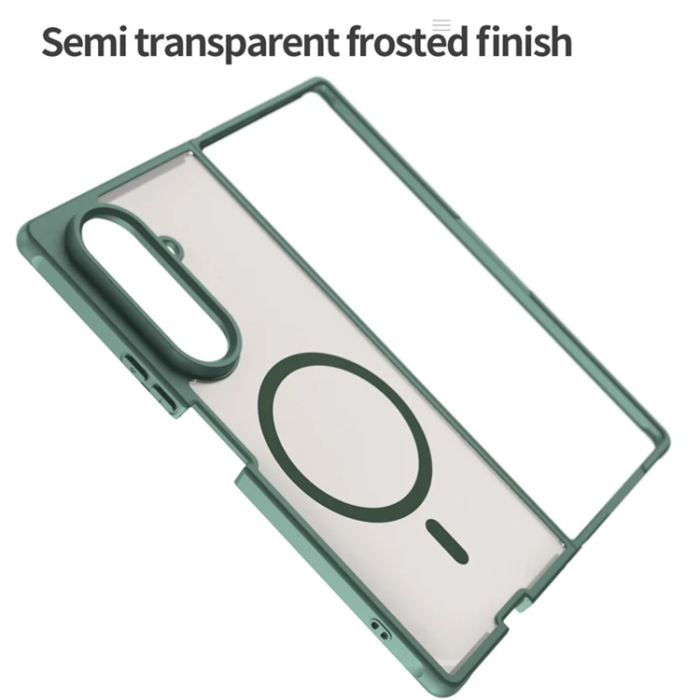 A-One Brand - Galaxy Z Fold 7 5G Mobilskal MagSafe Anti Drop - Grön