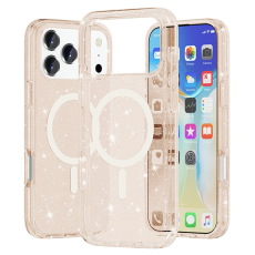 A-One Brand - iPhone 17 Pro Mobilskal MagSafe Puderglitter - Guld