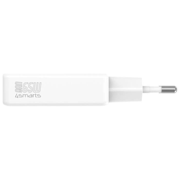 4smarts - 4smarts Snabbladdare 65W 2xUSB-C PDPlug Slim Dual - Vit