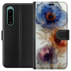 iSecrets - Pl&aring;nboksfodral till Sony Xperia 5 IV med Silkesblommor