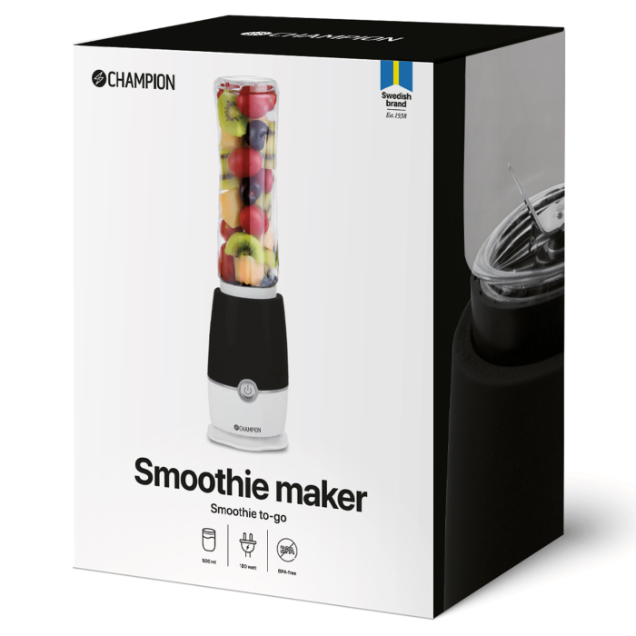 Champion - Champion Smoothie Maker 180W SM110 Svart/Vit