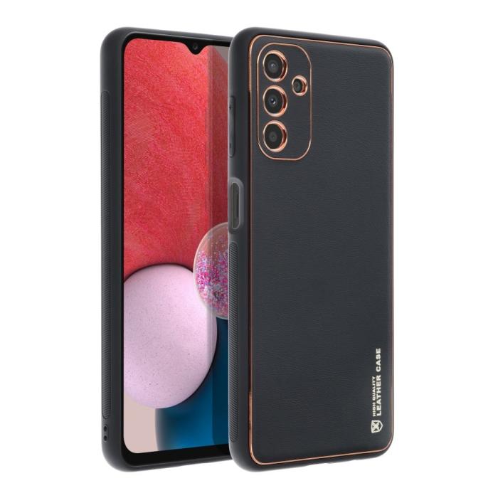 Forcell - Forcell Galaxy A13 5G/A04s 4G Skal Konstläder - Svart
