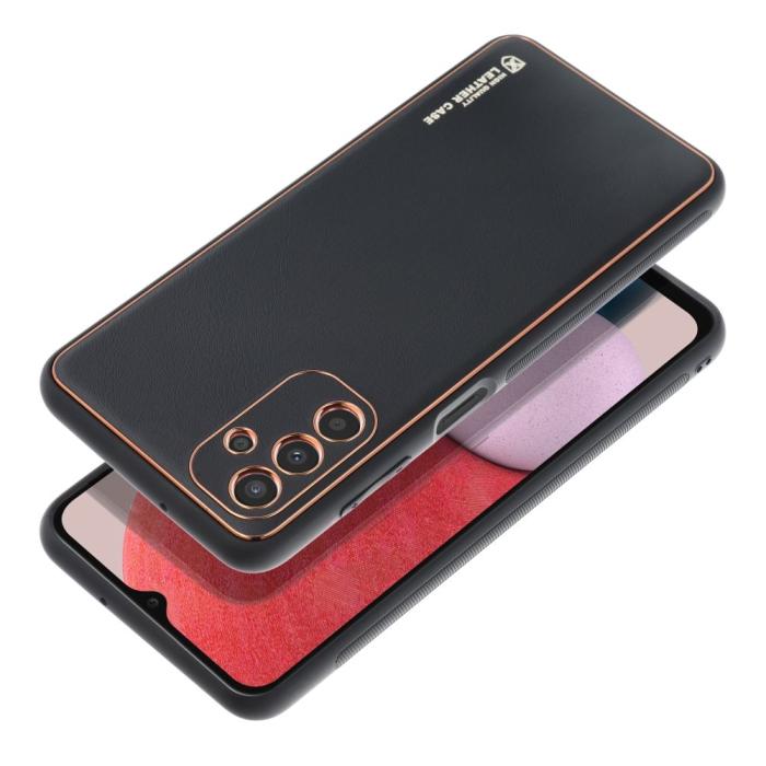 Forcell - Forcell Galaxy A13 5G/A04s 4G Skal Konstläder - Svart