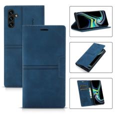 OEM - Samsung Galaxy S26 Pl&aring;nboksfodral Magnetisk St&auml;ngning Konstl&auml;der - Bl&aring;