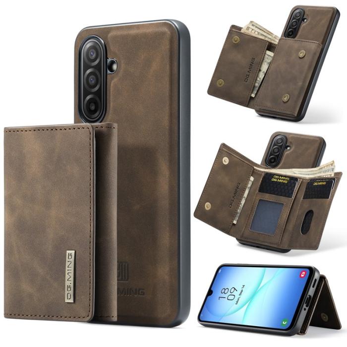 DG.MING - DG.MING Samsung Galaxy A17 5G Konstläder Plånboksfodral Brun